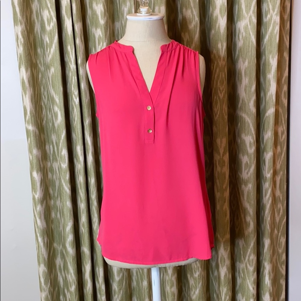 Banana Republic Coral Sleeveless Blouse